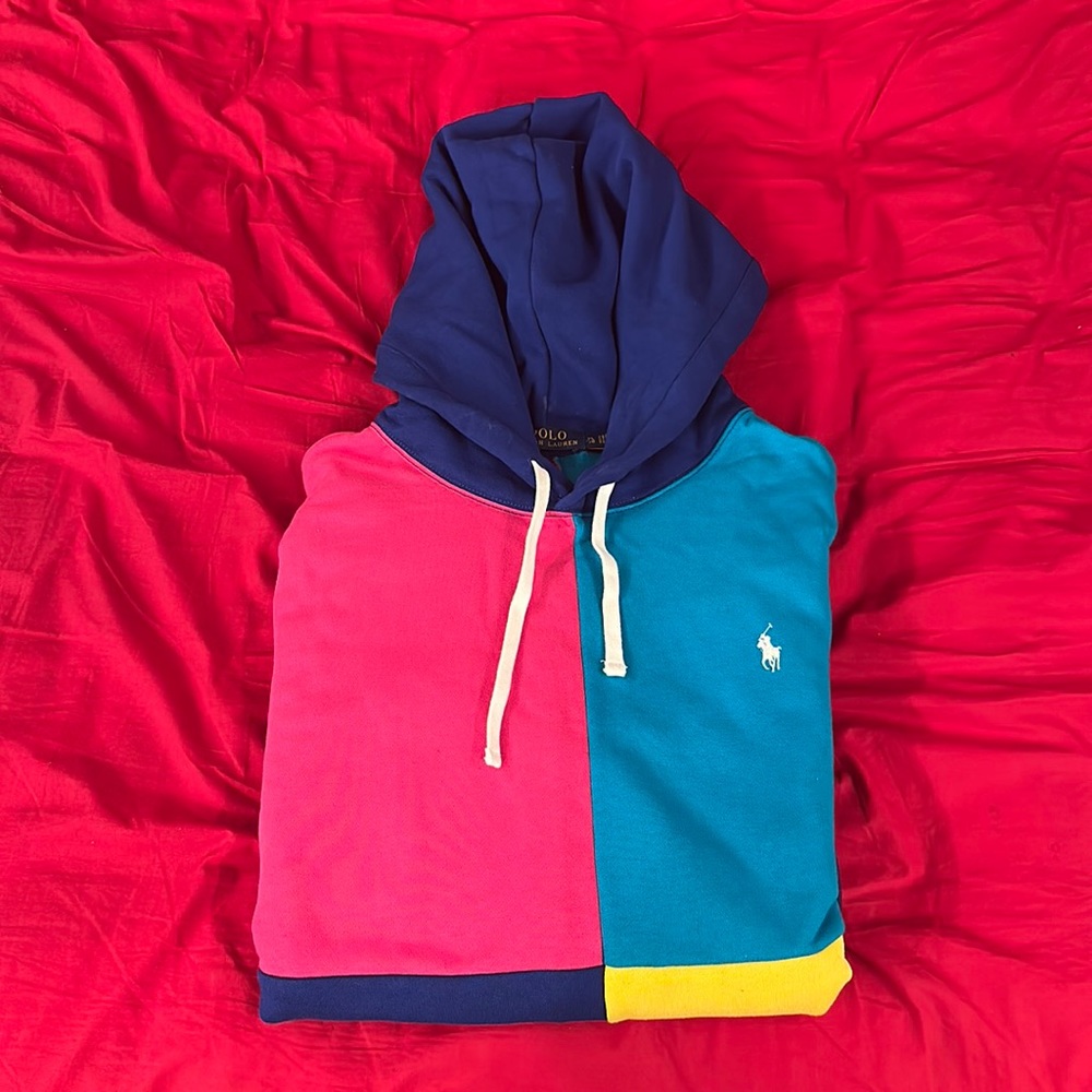 Multi-Color Polo Hoodie